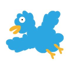 cloud blue bird
