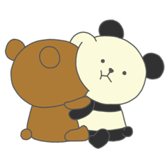LOVE BEAR AND PANDA