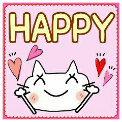 Convenient!Cute cat sticker!6