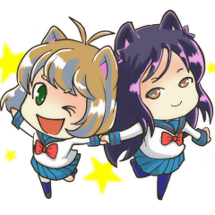 nakayoshi school girls kinako and azuki