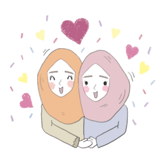kumiko & sister, hijab girl