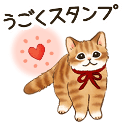 Moving Cat Sticker Conveys Feelings Line Stickers Line Store