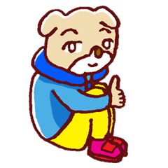 ちょっといじけている子犬のスタンプ Line スタンプ Line Store