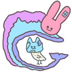 Rabbit sea slug and Chicken cat