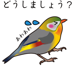 A polite word bird Sticker