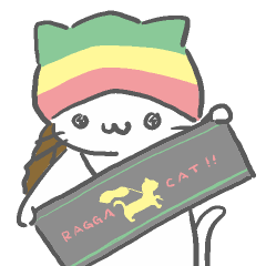 Ragga Cat Sticker 3