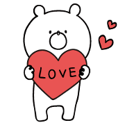 Sticker of a cute bear vol.2(tw)