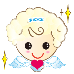 A cute Angel full of love with heart