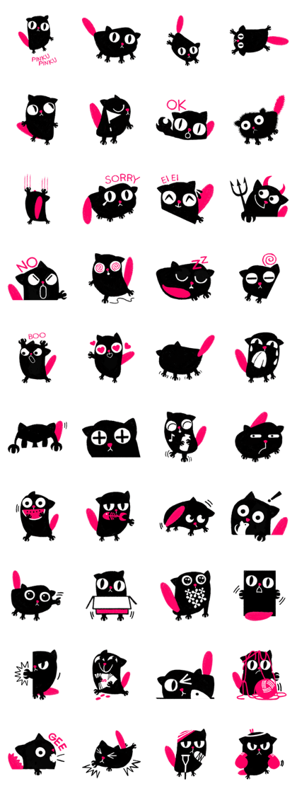 Pinku Pinku The Pink Tail Cat Pinku Pinku The Pink Tail Cat