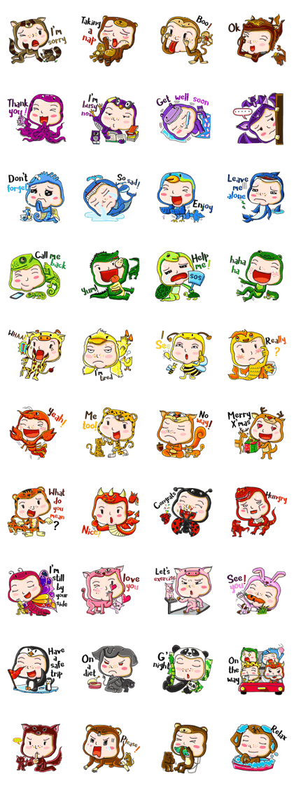 Joe's animal mascots Joe's animal mascots