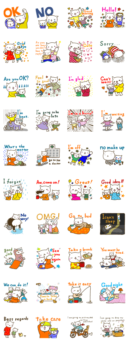 a cat a day == Child care = English a cat a day == Child care = English