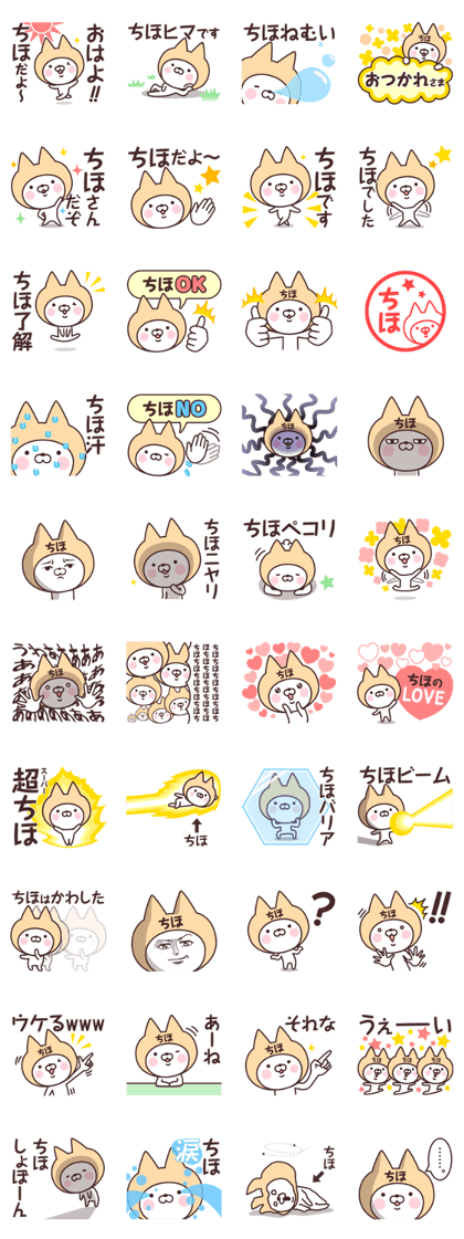 Name Sticker Chiho Name Sticker Chiho