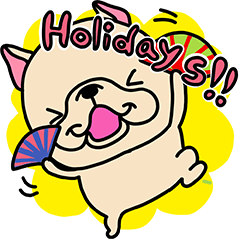 Frebull-chan holiday sticker