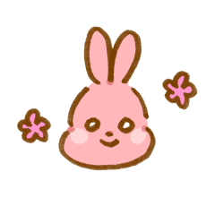 peach color rabbit