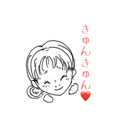 Cute Girl Sticker Noriko