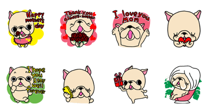 Frebull Mother's day sticker Frebull Mother's day sticker