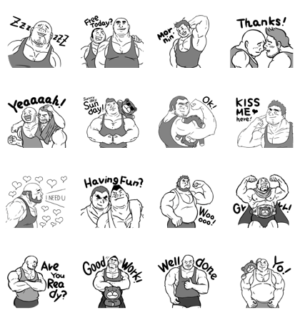 Bear Guys Sticker vol5