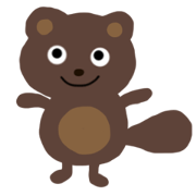 Cute raccoon dog pontarou