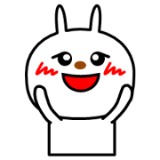 Rabbit whose eyes are characteristic