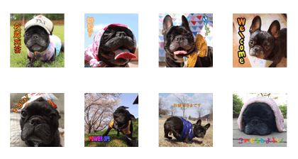 French bulldog ann Sticker01 French bulldog ann Sticker01
