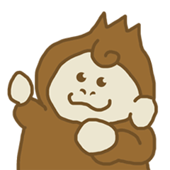 uho uho gorilla Sticker