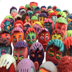 All Clay dolls gather 1