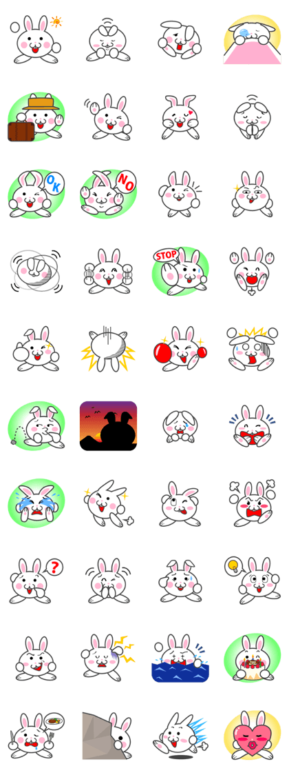 Rabbit ball of a big face