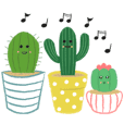 Happy Cactus Friends