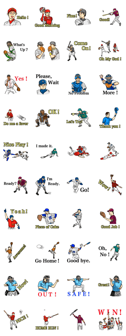 Sports Sticker (Baseball)