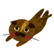 Scottish Fold1 (color:Tortie) Sticker