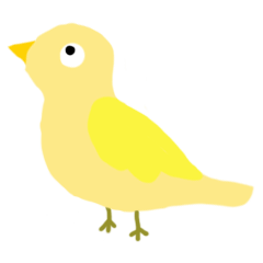黄色い小鳥 ぴょ