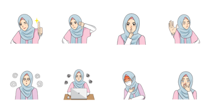 Gorgeous Hijab Girl 3 - Animated Sachet