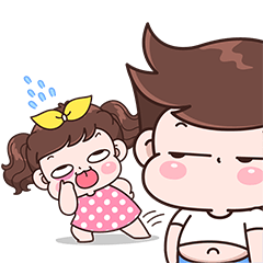 Boobib Cute Couple : Peekaboo