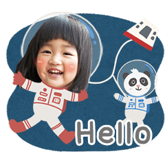 Joy & Chathie Spcace Sticker