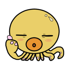 A daily conversation of a yellow octopus