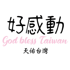 天佑台灣 God bless Taiwan 3D fonts 165
