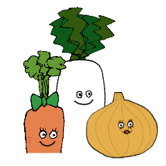 Vegetable friends Sticker