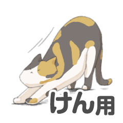 tortoiseshell cat's sticker for Ken
