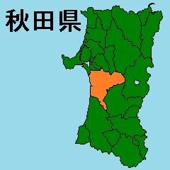 Moving sticker of Akita map 1