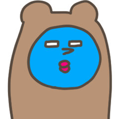 Funny bear Tom Animation sticker