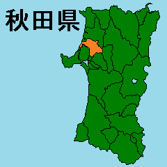 Moving sticker of Akita map 2