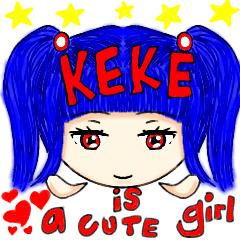Keke is a cute girl