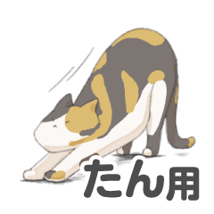 tortoiseshell cat's sticker for Tan