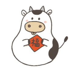 Happy mochi cow's year