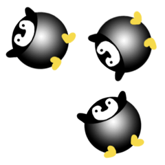 Happy Cute Ball Penguin