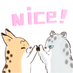 Serval cat Snow leopard Sticker