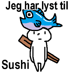 (丹麥語)這裡有你想吃的壽司嗎？