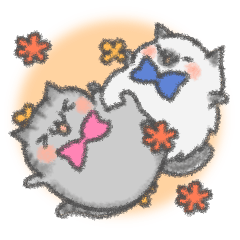 healing watercolor cat animated vol.2