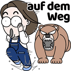 可愛い女の子 Youngmi 2 ドイツ語 Line スタンプ Line Store 可愛い女の子 Youngmi 2 ドイツ語 Line スタンプ Line Store