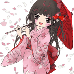 小天使與小惡魔和服篇-動態貼圖6